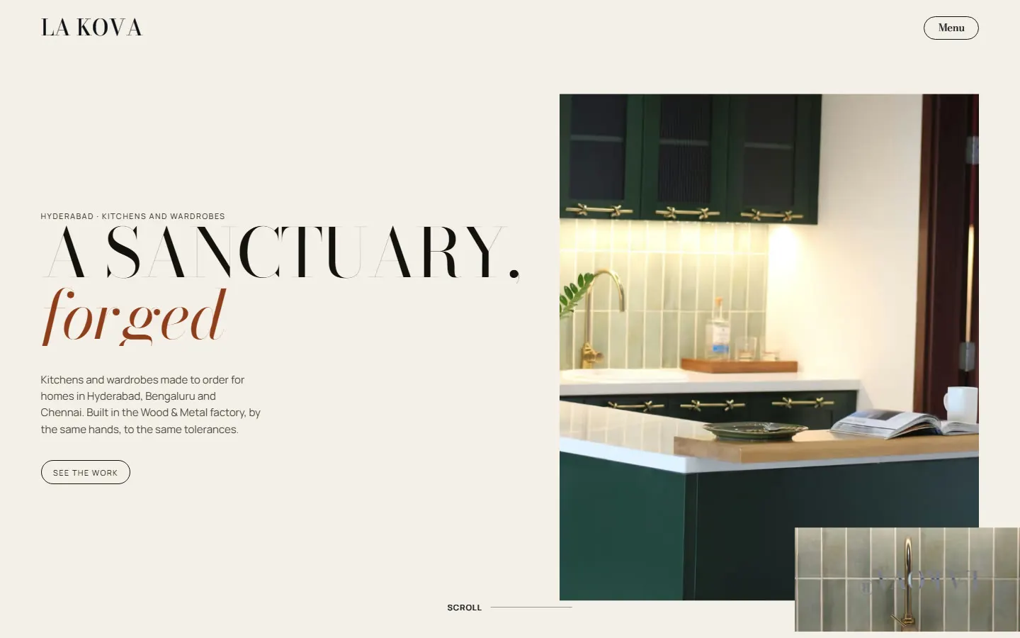 La Kova, Luxury Interiors Website