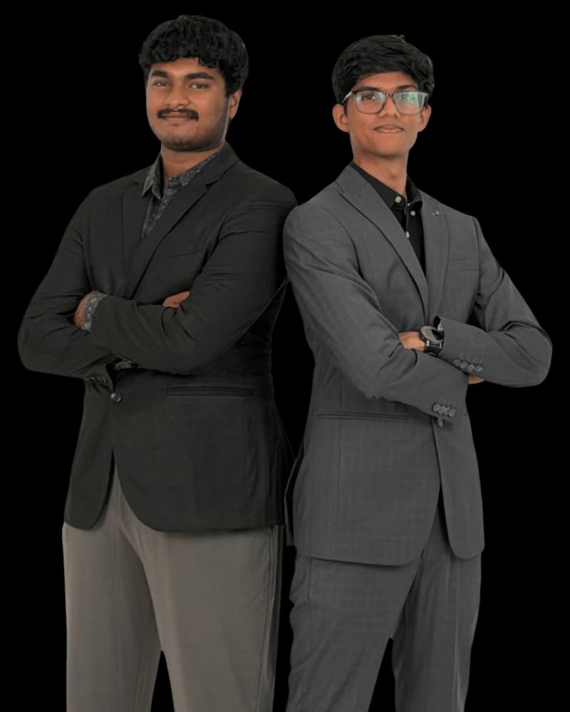 Niranjan M Theroth and Johan Cherian, co-founders of Studio Happens